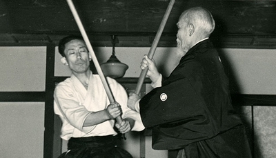 Morihei Ueshiba bokken